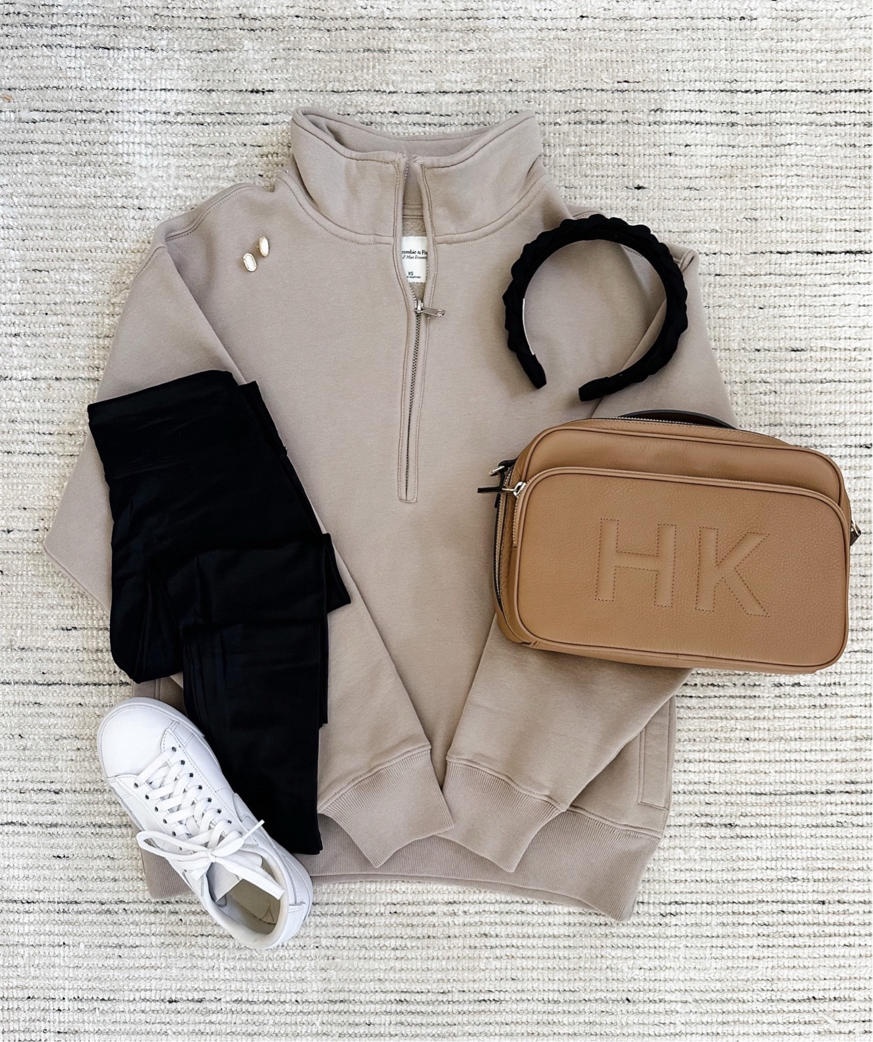 Half zip pullover that is so cozy for the fall and winter! Paired it with leather sneakers, faux leather leggings and headband for a chic look

#LTKSeasonal #LTKStyleTip