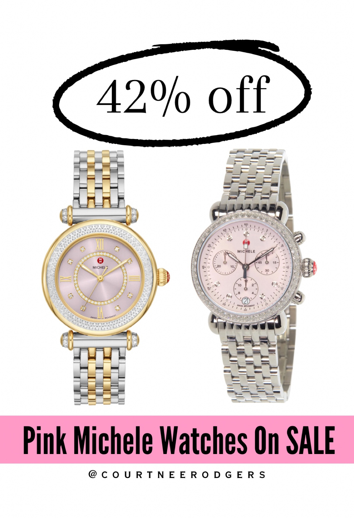 Pink Michele watches on sale! 🩷

Watches, Designer sale, Nordstrom rack, Michele watches 

#LTKunder100 #LTKstyletip #LTKsalealert