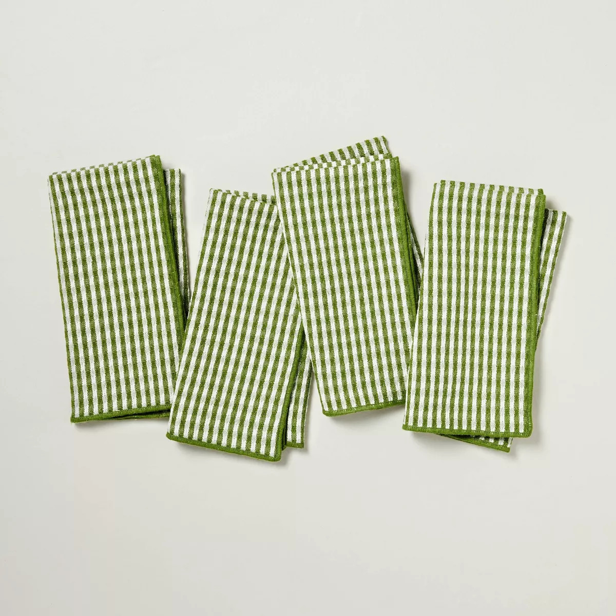 Set of 4 Serged Edge Gingham Cloth Napkins - Hearth & Hand™ with Magnolia | Target