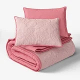 Mainstays Kids Reversible Butterfly Stitch Quilt Set, Full/Queen, 3 Pieces | Walmart (US)
