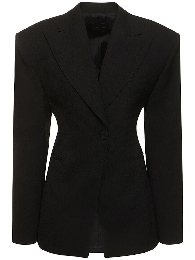Ottavia hourglass crepe satin blazer - The Andamane - Women | Luisaviaroma | Luisaviaroma