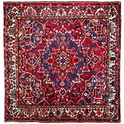 Brotherson One-of-a-Kind 8'10" x 9'2" 1970s Area Rug in Red/White/Blue | Wayfair North America