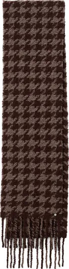 Nora Houndstooth Fringe Scarf | Nordstrom