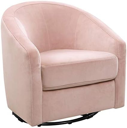 Babyletto Madison Swivel Glider in Blush Pink Velvet, Greenguard Gold and CertiPUR-US Certified | Amazon (US)