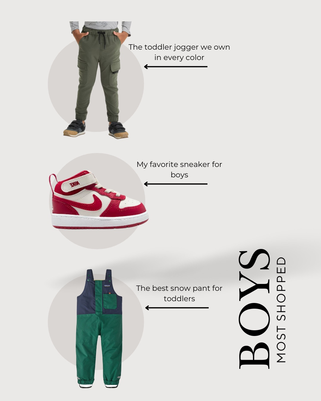 The most shopped styles for boys last week!  The toddler boys jogger I own in every color and has such a great slim fit. My go to sneakers for boys that are currently on sale, and if you’re looking for ski stuff for toddlers, this is the best snow bib.

#SkiGear #SkiOutfit #ToddlerBoys #Boys #WinterOutfit 

#LTKActive #LTKSeasonal #LTKKids