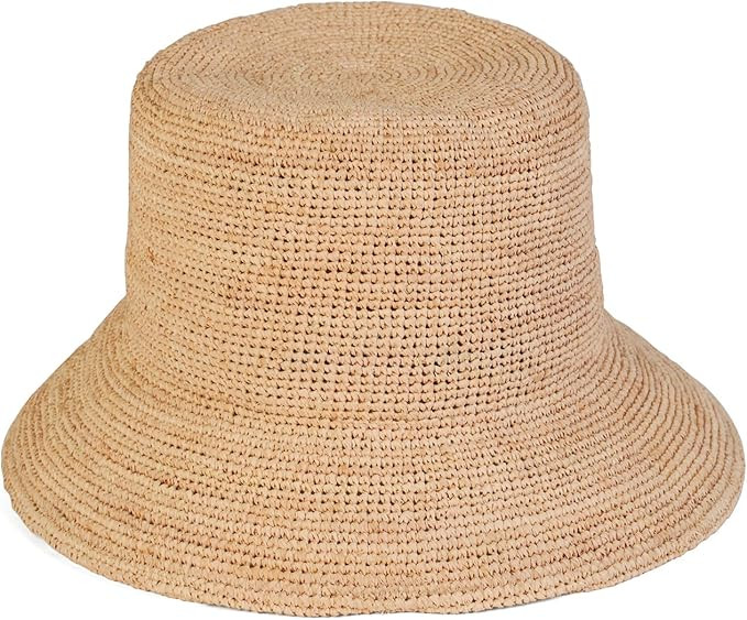 Lack of Color The Inca Bucket – Natural Raffia Straw Bucket Hat, Hand-Crocheted Sun Hat | Amazon (US)