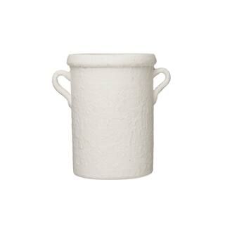 11" Glazed Decorative Coarse Terracotta Crock with Handles | Michaels Stores