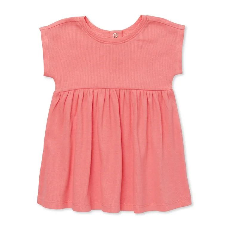 Garanimals Baby Girl Short Sleeve Solid Dolman Dress, Sizes 0-24 Months | Walmart (US)