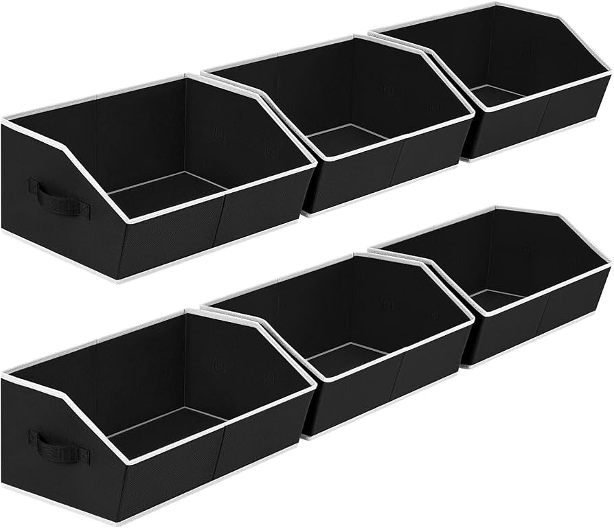 DIMJ Closet Storage Bins - 6 Pack Foldable Storage Basket Box Fabric Storage Cubes Storage Organi... | Amazon (CA)