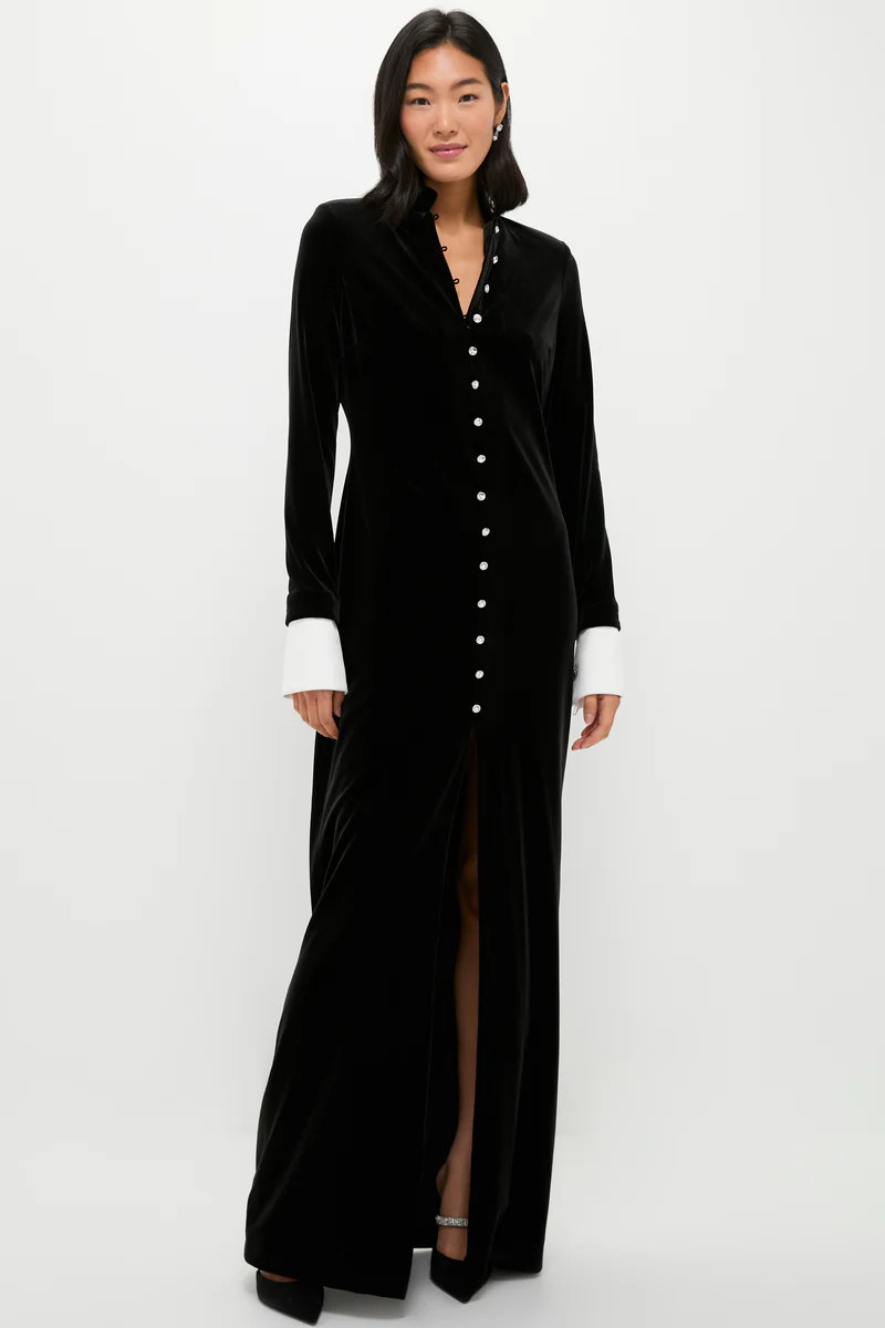 Black Velvet Loretta Dress | Tuckernuck (US)