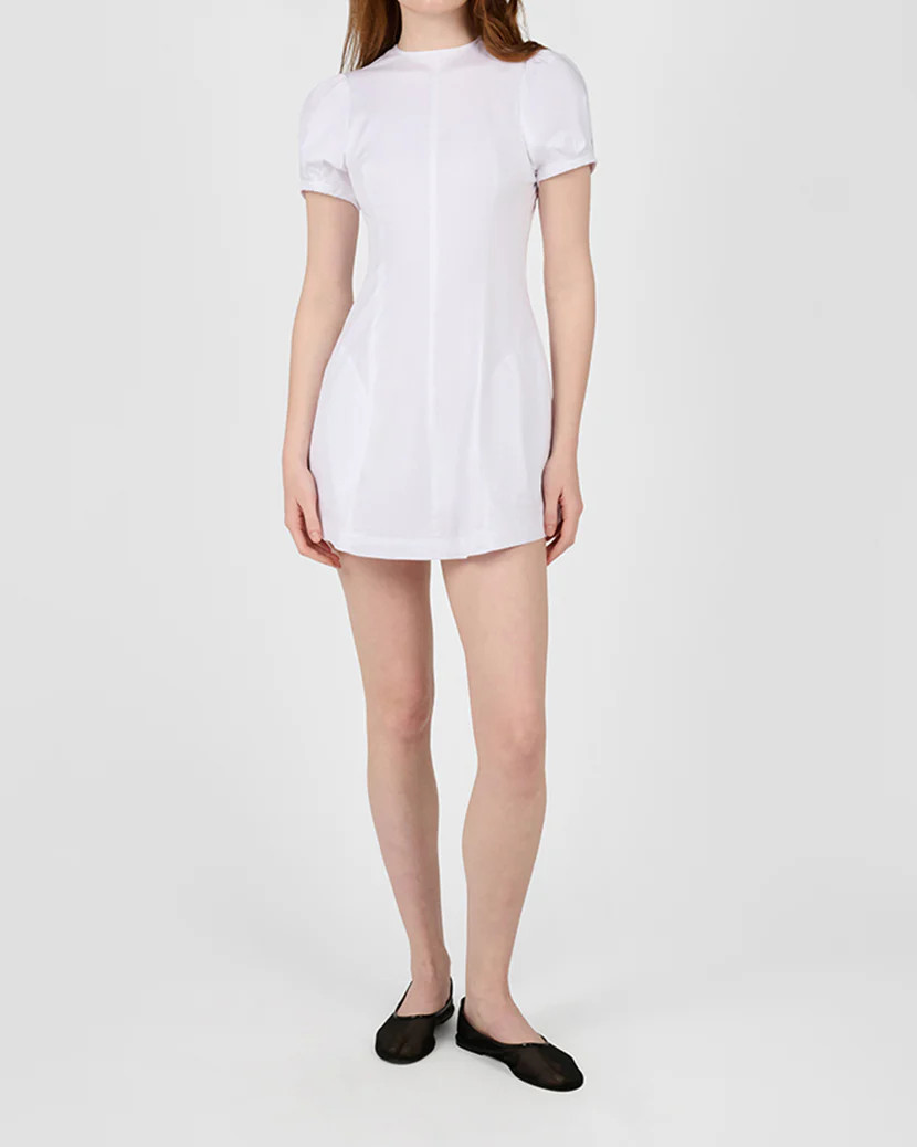 Puff Sleeve Peplum Mini Dress | We Wore What