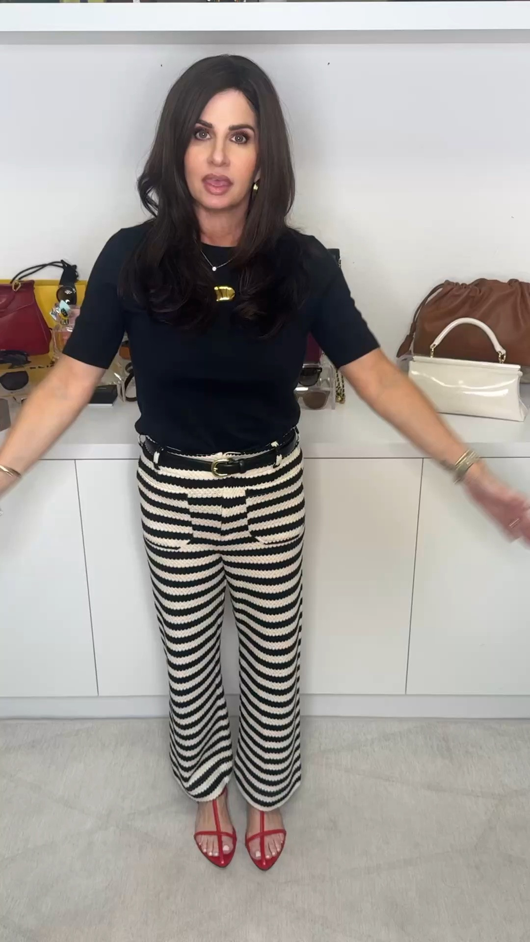 Really cute and comfy culottes ( however they fit me like ankle pants ) they are a knit material - not heavy . Wearing an xsp.

#LTKootd #LTKOver40 #LTKPetite