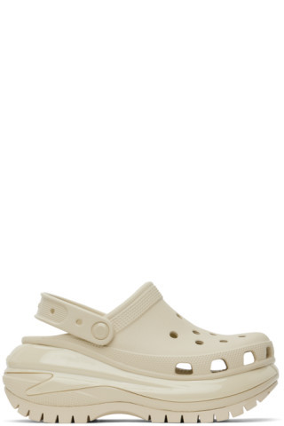 Beige Mega Crush Clogs | SSENSE