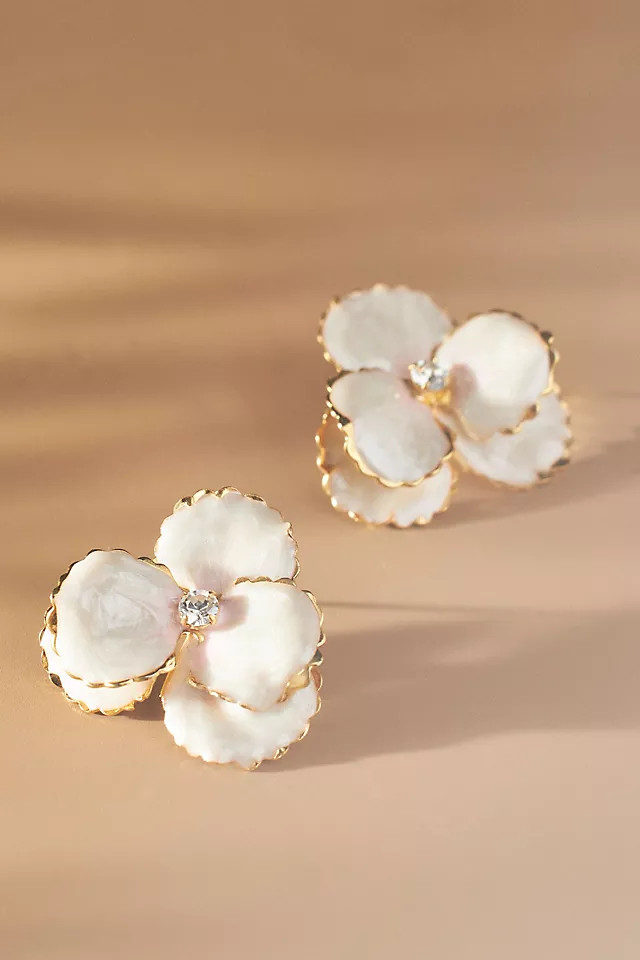 The Pink Reef Flower Earrings | Anthropologie (US)