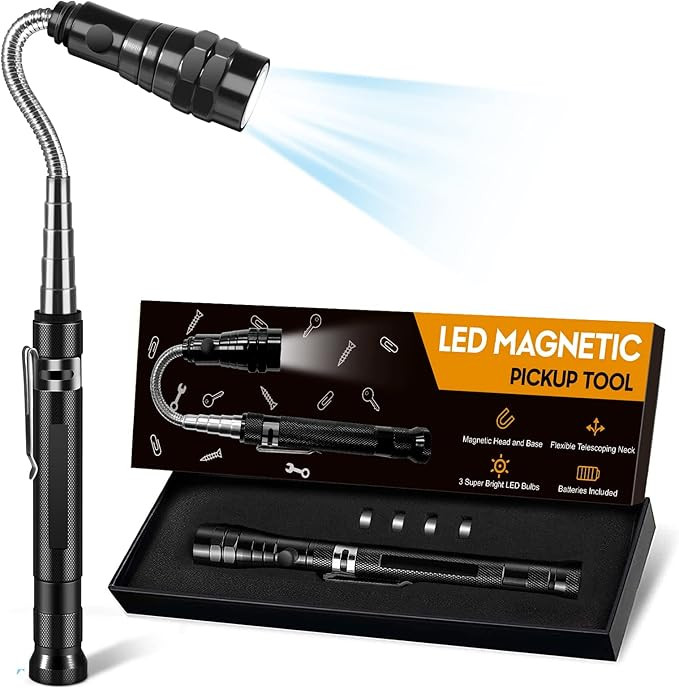 Stocking Stuffers Christmas Gifts for Men Women, LED Magnetic Pickup Tool, Cool Gadget Gifts Idea... | Amazon (US)