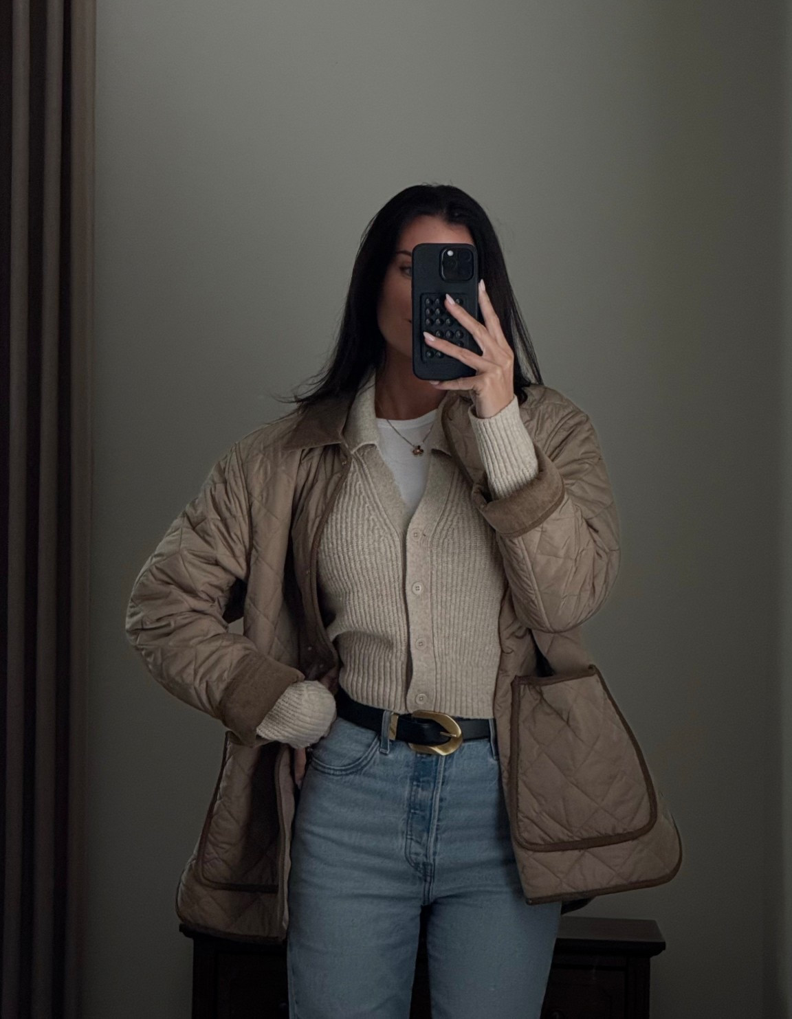 Sweater: Small
Quilt Jacket: Medium
Jeans: tts

#LTKHoliday #LTKStyleTip #LTKCyberWeek