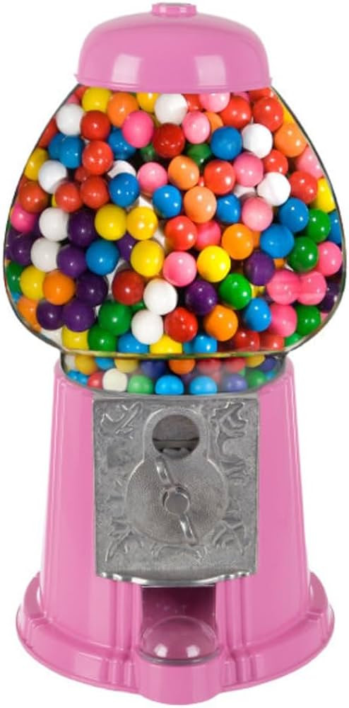 15” Gumball Machine with Coin Bank - Bubble Gum Machine Candy Dispenser with Glass Globe and Me... | Amazon (US)