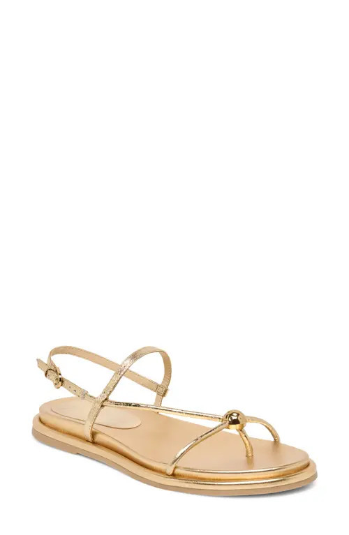 Dolce Vita Deane Strappy Sandal in Gold Distressed Leather at Nordstrom, Size 7.5 | Nordstrom
