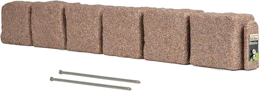 Cobblestone Landscape Edging for Lawn & Garden – Landscaping Border for Mulch Flower Bed or Pla... | Amazon (US)