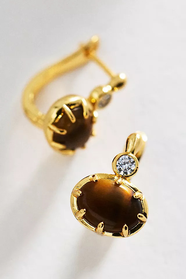 Crystal Huggie Hoop Earrings | Anthropologie (US)