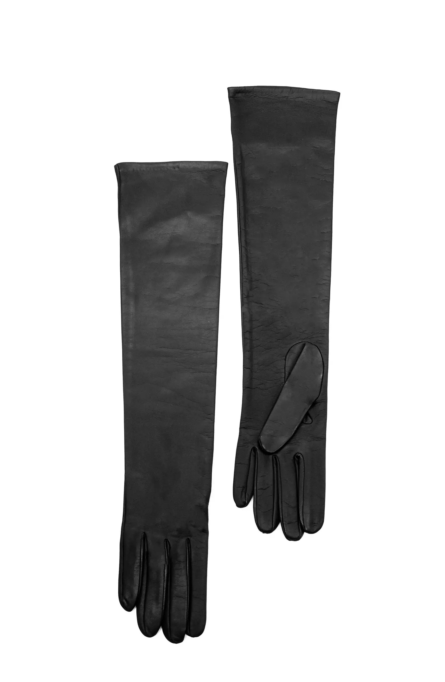 Portolano Made in Italy long leather gloves with cashmere lining | Nordstrom | Nordstrom