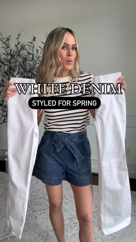 White flare leg jeans & white ankle skinny jeans - styled for spring! 

DISCOUNT CODE: KATEROSExSPANX
(Works sitewide excluding sales) saves 10% + free shipping 

These white jeans are both so flattering - a pull on design ensures a flat front design, they have hidden core shaping technology, four way stretch, functioning belt loops & back pockets. Wearing size XS petite length in both styles. 


#LTKSeasonal #LTKstyletip #LTKover40