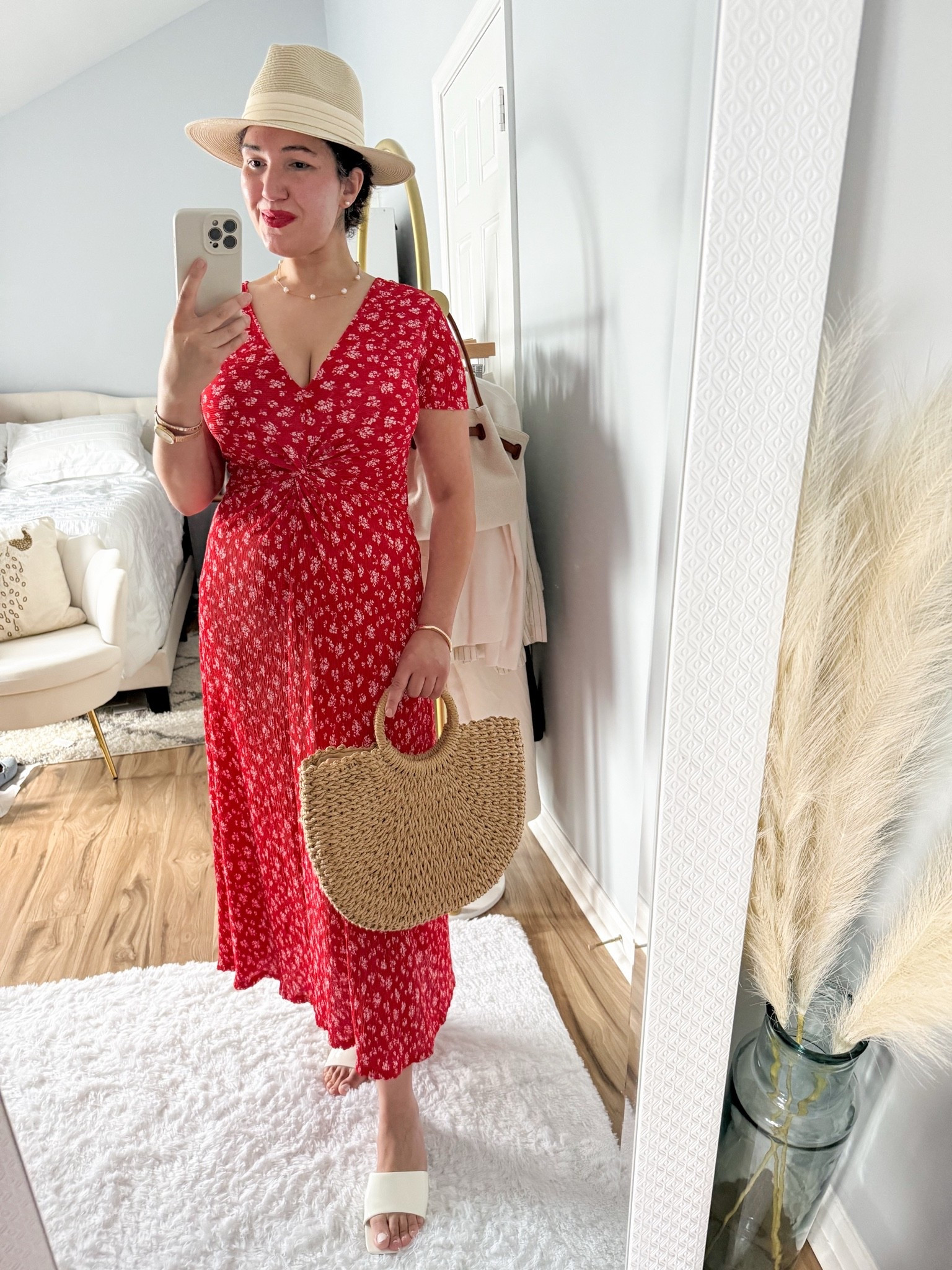 Fourth of July outfit, BBQ outfit, red dress, summer dress, summer outfit, garden party, outfit, vacation, outfit, European summer, July 4th, 4th of July ￼

#LTKootd #LTKOver40