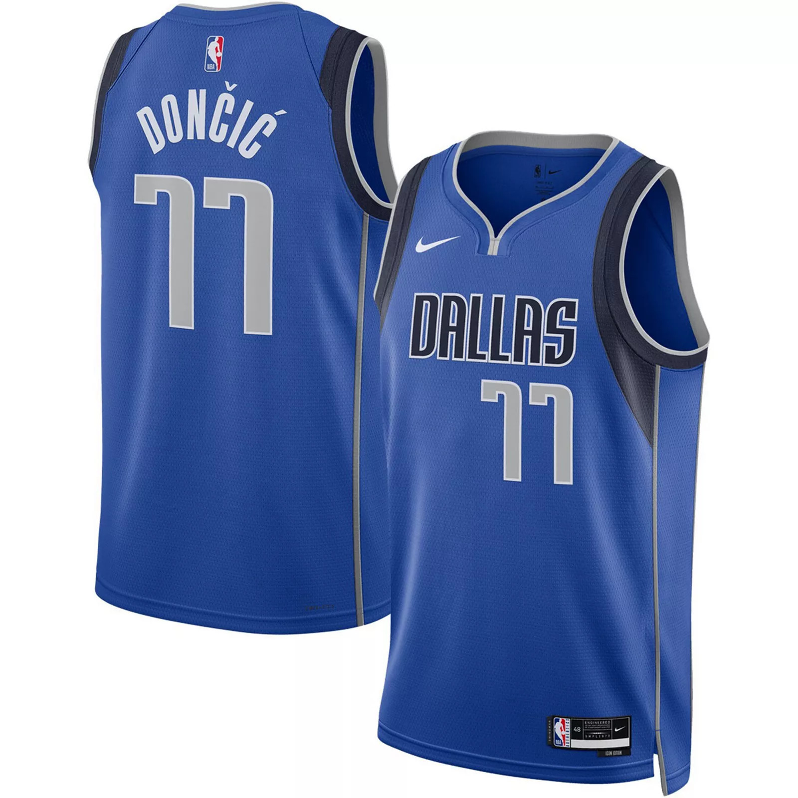 Unisex Nike Luka Don i ‡ Royal Dallas Mavericks Swingman Jersey - Icon Edition, Adult Unisex, Size: Medium, Blue | Kohl's