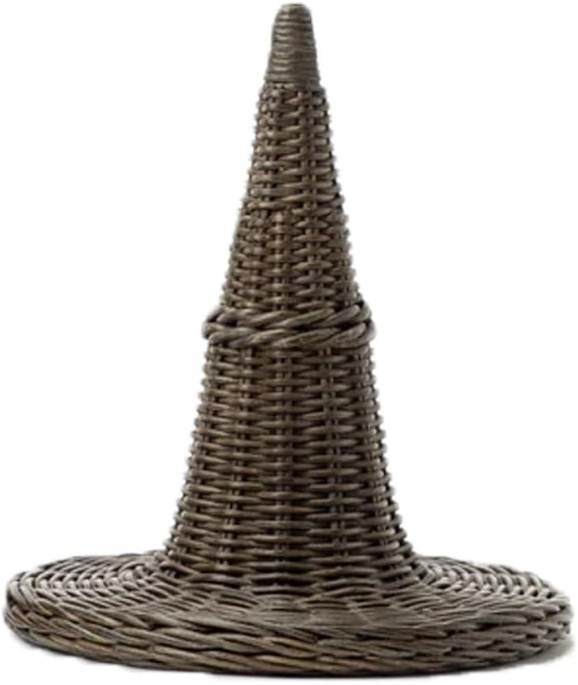 Wicker Witch Hats, Halloween Wicker Witch Hats, Halloween Witch Decorations, Witches Hats Hallowe... | Amazon (CA)