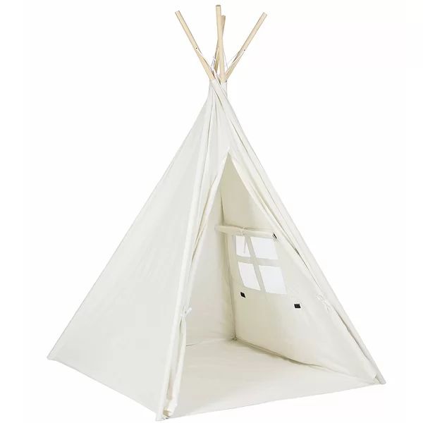 Children Indoor/Outdoor Cotton & Canvas Triangular Play Tent | Wayfair North America