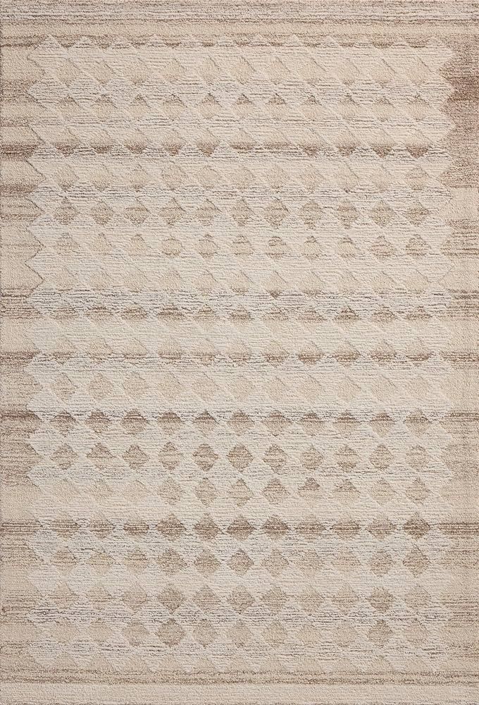 Loloi Magnolia Home by Joanna Gaines Rae Collection RAE-04 Natural/Ivory 8'-6" x 11'-6" Area Rug | Amazon (US)