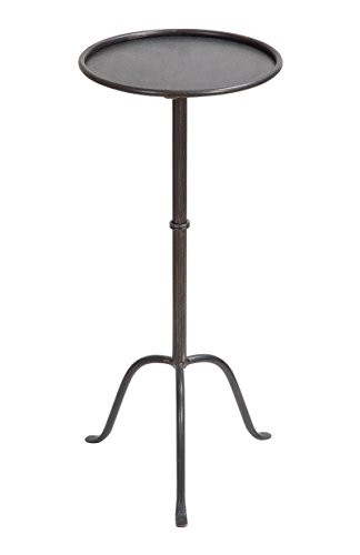 Creative Co-Op Metal Martini Accent Table, Grey | Amazon (US)