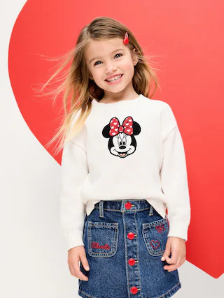 Old Navy x Disney Minnie Mouse Pullover Sweater for Toddler Girls | Old Navy (US)
