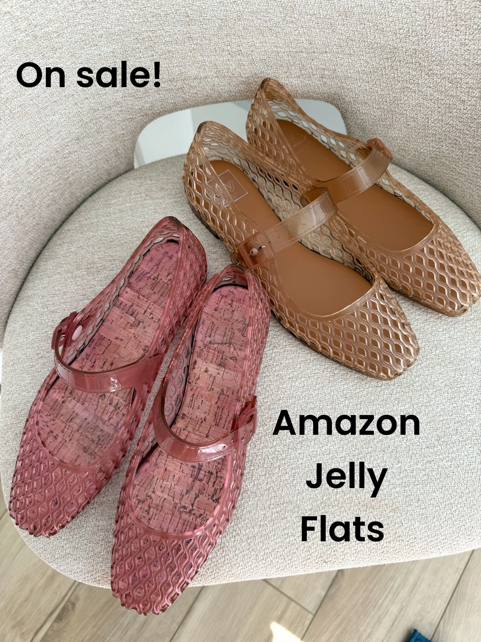 Prime Day might have just convinced me I needed another pair of jelly flats 💕✨

I picked up the pink pair on Amazon, and they look SO similar to my Dolce Vita jelly flats for a fraction of the price. Honestly? They’re just as comfortable and feel just as good on my feet! The perfect trendy summer shoe for everything from errands to vacation outfits.

These mesh-inspired jelly flats are lightweight, comfortable, easy to style, and currently on sale for Prime Day. If you’ve been eyeing the designer version, these are such a good affordable alternative!

✨ Amazon Prime Day deal
✨ Designer-inspired jelly flats
✨ Comfortable everyday shoes
✨ Chic Mary Jane style
✨ Available in multiple colors
✨ Budget-friendly fashion find

#AmazonPrimeDay #PrimeDayDeals #AmazonFashion #JellyFlats #MaryJaneFlats #AmazonFinds #AffordableFashion #DesignerInspired #SummerShoes #FashionFinds #PrimeDayFashion #ComfortableShoes #TrendingStyle #BudgetFriendlyFashion #AmazonDeals #SummerStyle #FashionFavorites #OOTDDetails #DolceVitaInspired #AmazonSaleFinds

#LTKootd #LTKSaleAlert