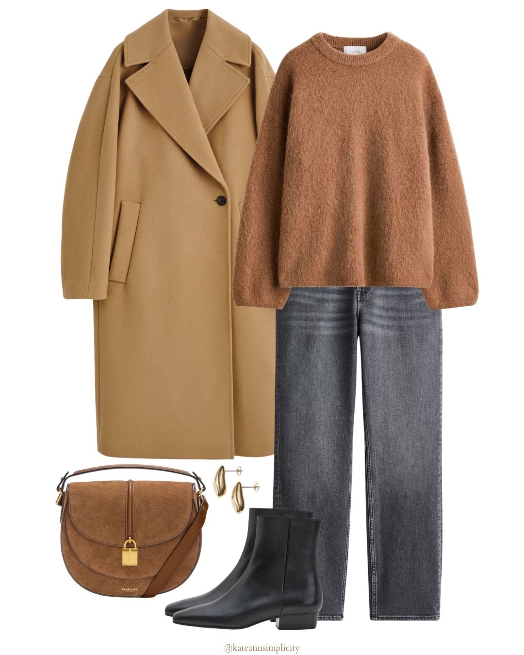 Caramel mohair sweater, wool coat
Winter coat 

#LTKHoliday #LTKselfcare #LTKOver40