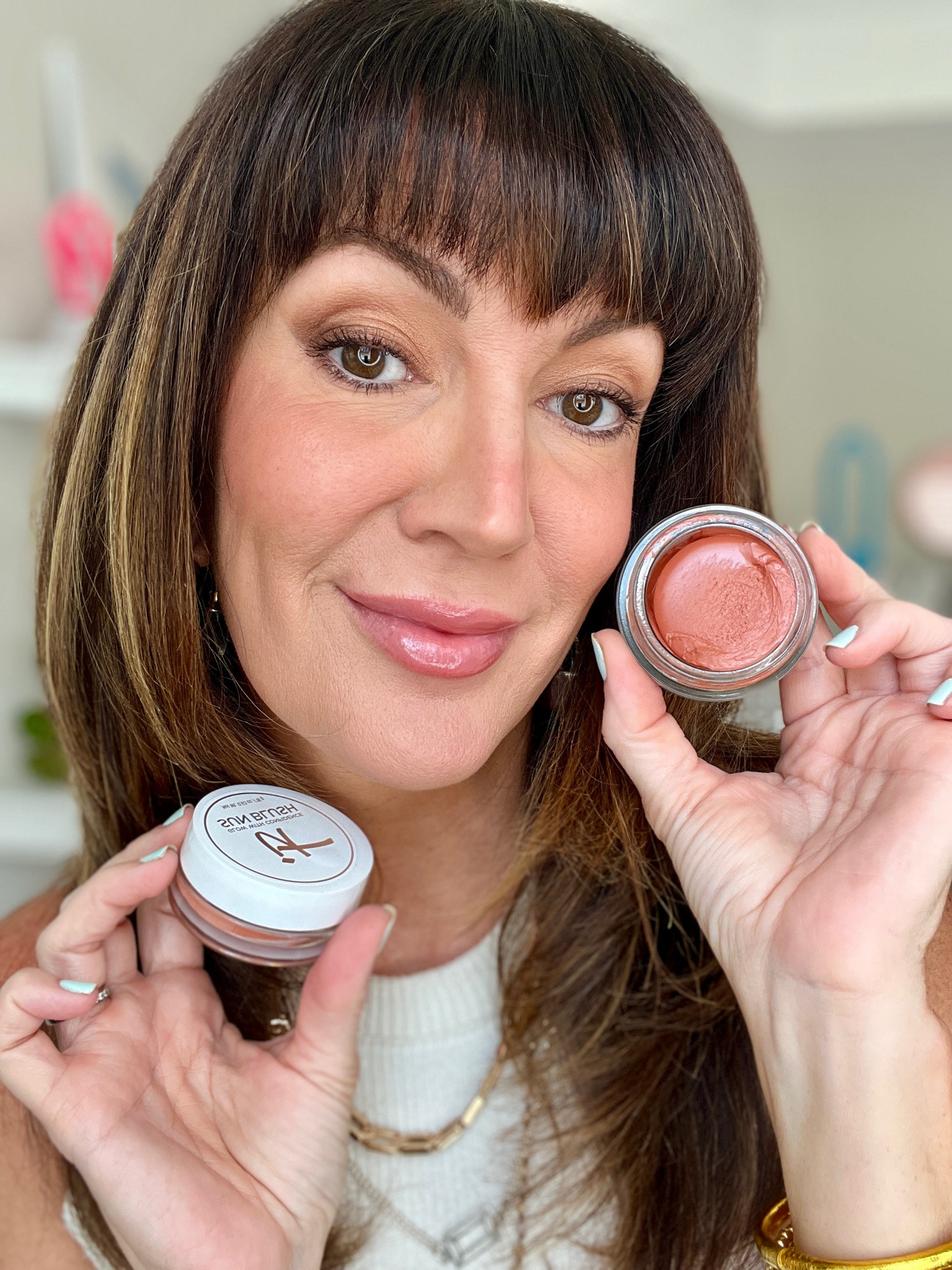 🌞SUN BLUSH = cream blush + bronzer. The perfect summer to fall cheek products! Wearing shade : Sun Warmth 

#LTKBeauty #LTKFindsUnder50 #LTKOver40