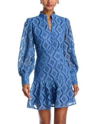 AQUA Wavy Lace Dress - Exclusive  | Bloomingdale's Women | Bloomingdale's (US)