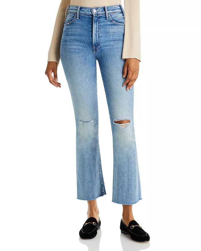 The Hustler High Rise Frayed Flare Leg Ankle Jeans | Bloomingdale's (US)
