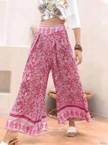 Rusttydustty Floral Print Wide Leg Pants SKU: sw2212162933453559(2 Reviews)$13.99$13.29Join for a... | SHEIN