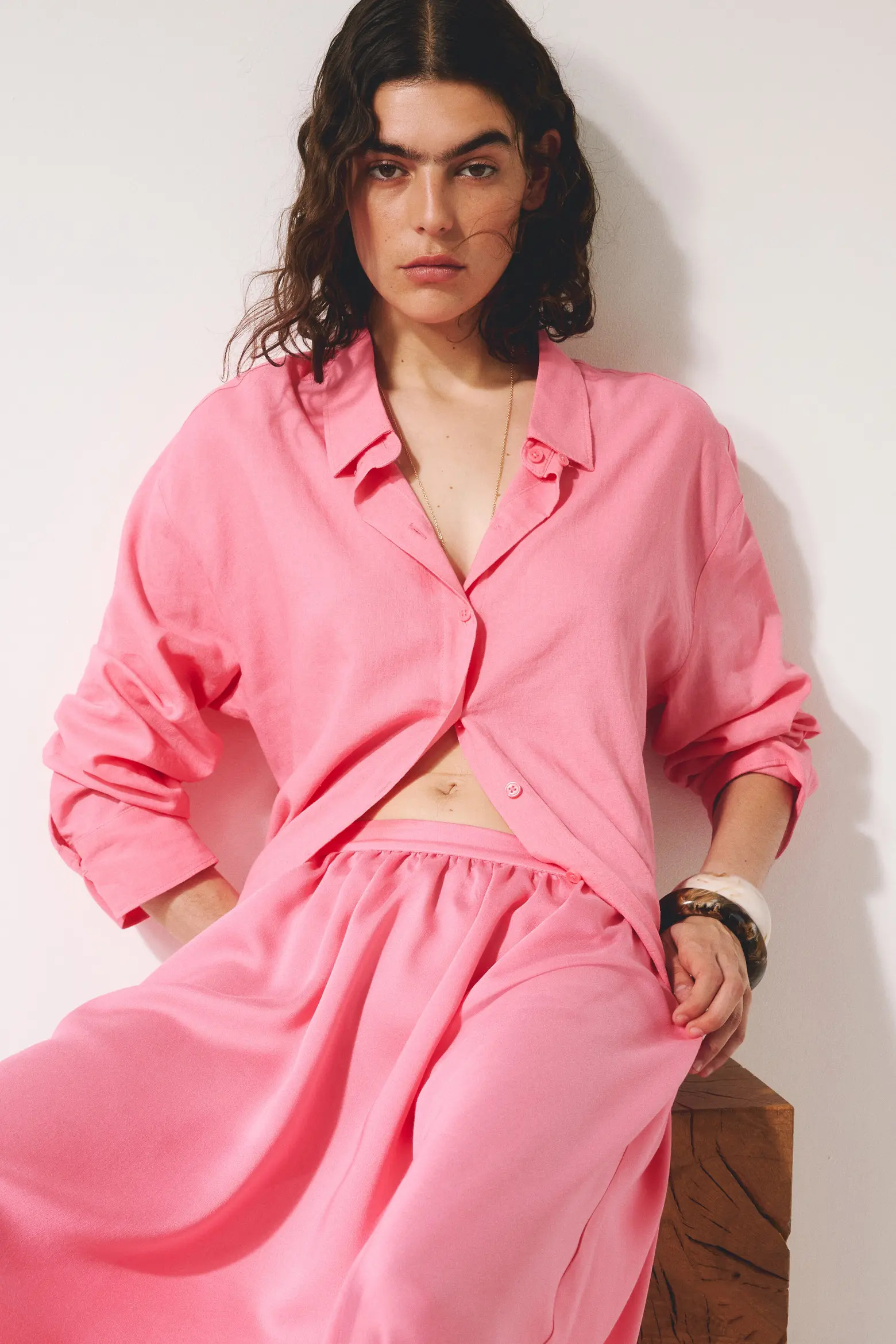 Linen-blend Shirt (Women) | Nordstrom | Nordstrom