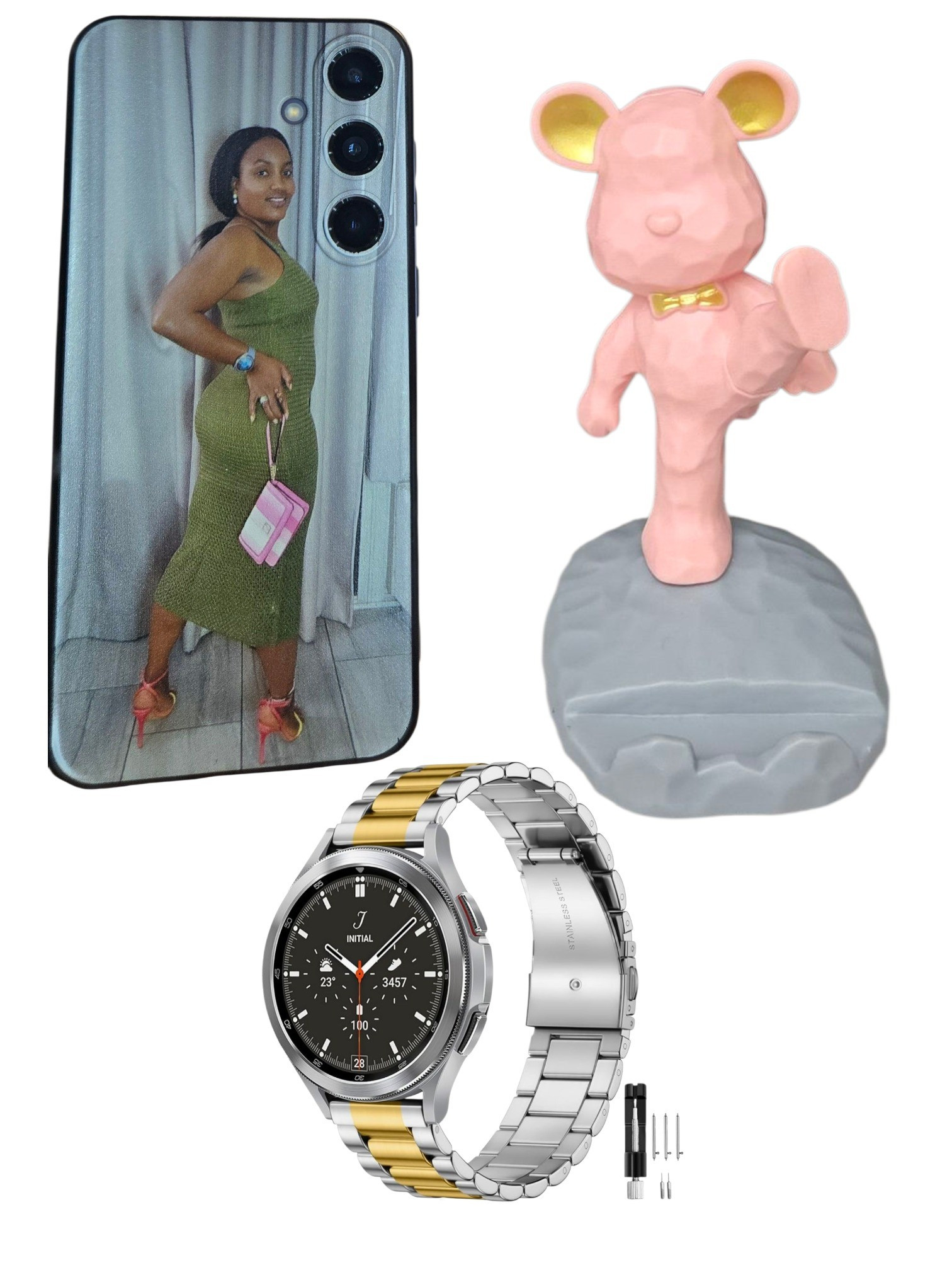 Phone essential. Personnalized phone case. Phone holder for office. Samsung gallaxy watch bracelet.

#LTKGiftGuide #LTKHoliday #LTKSeasonal