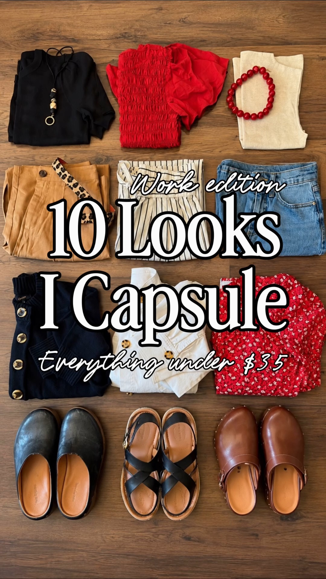 A workwear capsule where everything is under $35?! Yes, please. 🙌 These are the kind of pieces that make getting dressed for work so easy because you can mix, match, and wear them over and over. And wait until you see the dress at the end… $8!

Comment WORK and I’ll send you all the details + links!

affordable workwear, workwear capsule, work outfit ideas, teacher outfits, teacher style, affordable teacher outfits, women’s workwear, business casual outfits, office outfit ideas, classroom outfits, work pants for women, wide leg pants, striped pants, affordable fashion, budget fashion, capsule wardrobe, work capsule wardrobe, mix and match outfits, over 50 style, style over 50, 50 year old fashion, mom style, fall work outfits, back to school outfits, affordable fall fashion