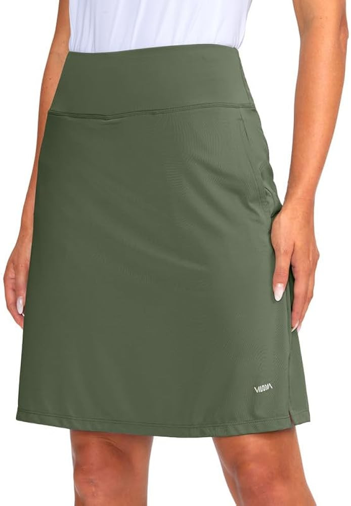 Viodia Women's 20" Knee Length Skorts Skirts UPF50+ Athletic Tennis Golf Skirt for Women Casual S... | Amazon (US)