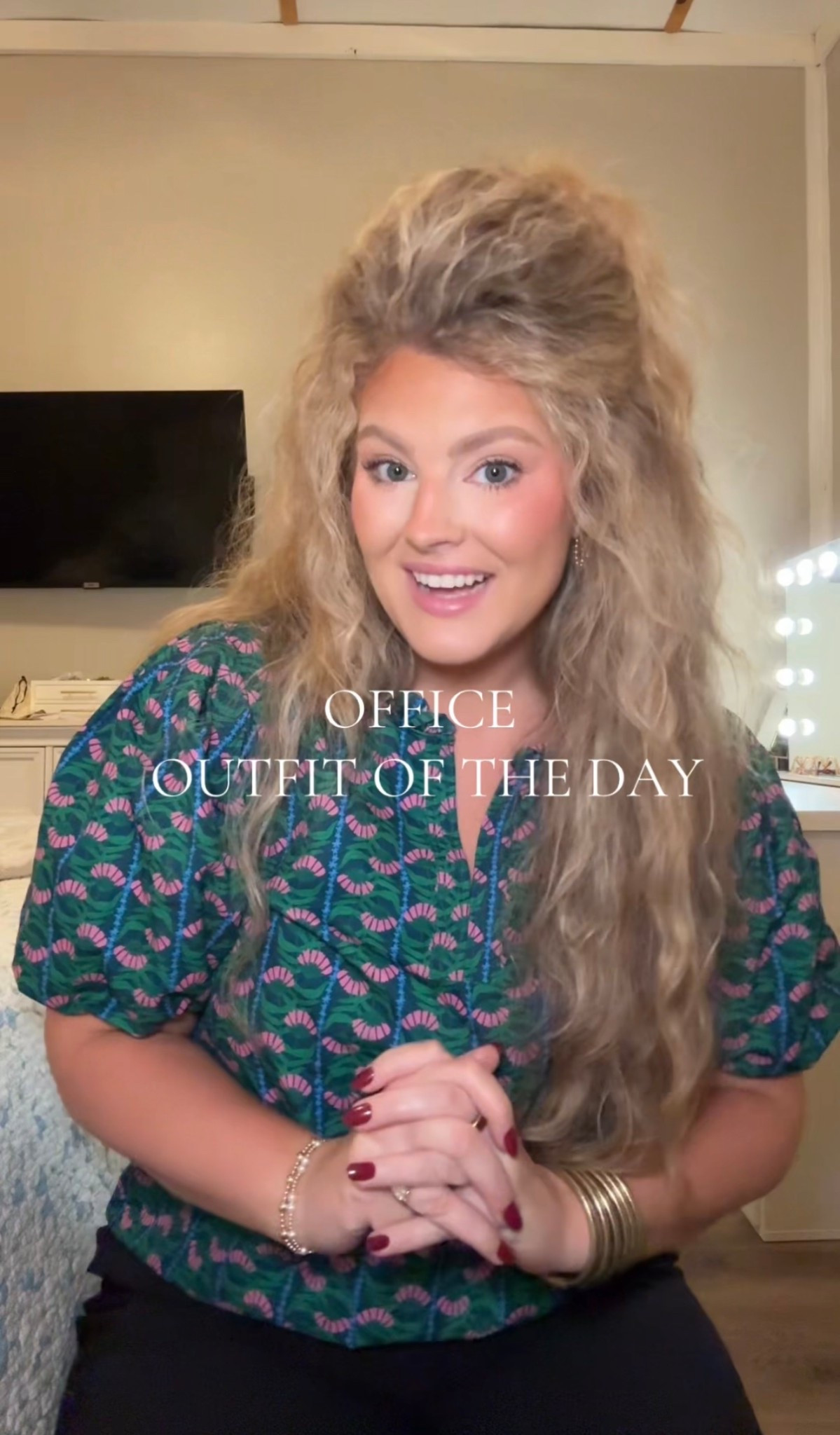 Monday's office OOTD! 🐆🩷