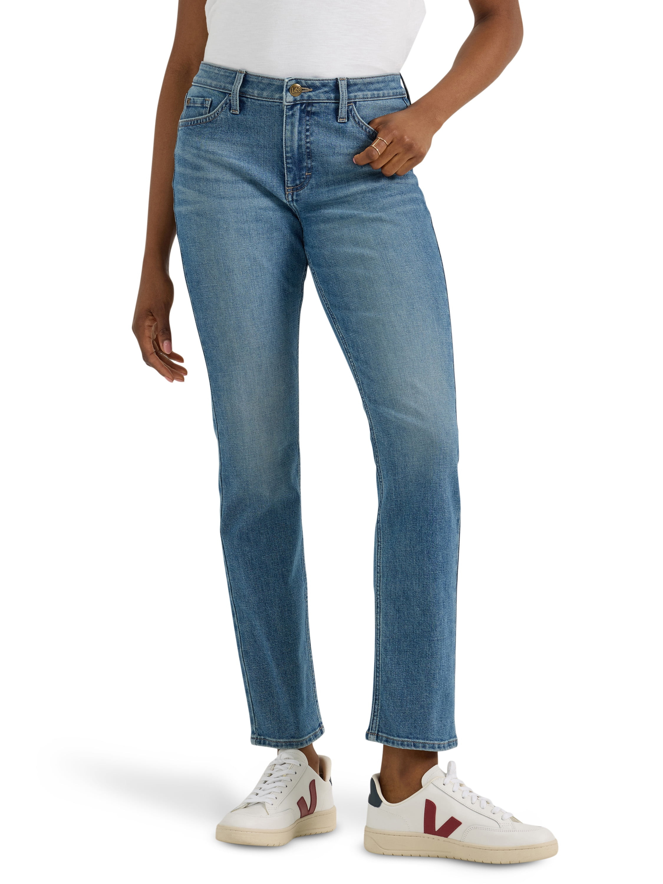 Lee Women's Midrise Straight Leg Jean | Walmart (US)