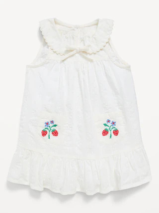 Sleeveless Collared Textured Seersucker Dress for Baby | Old Navy (US)