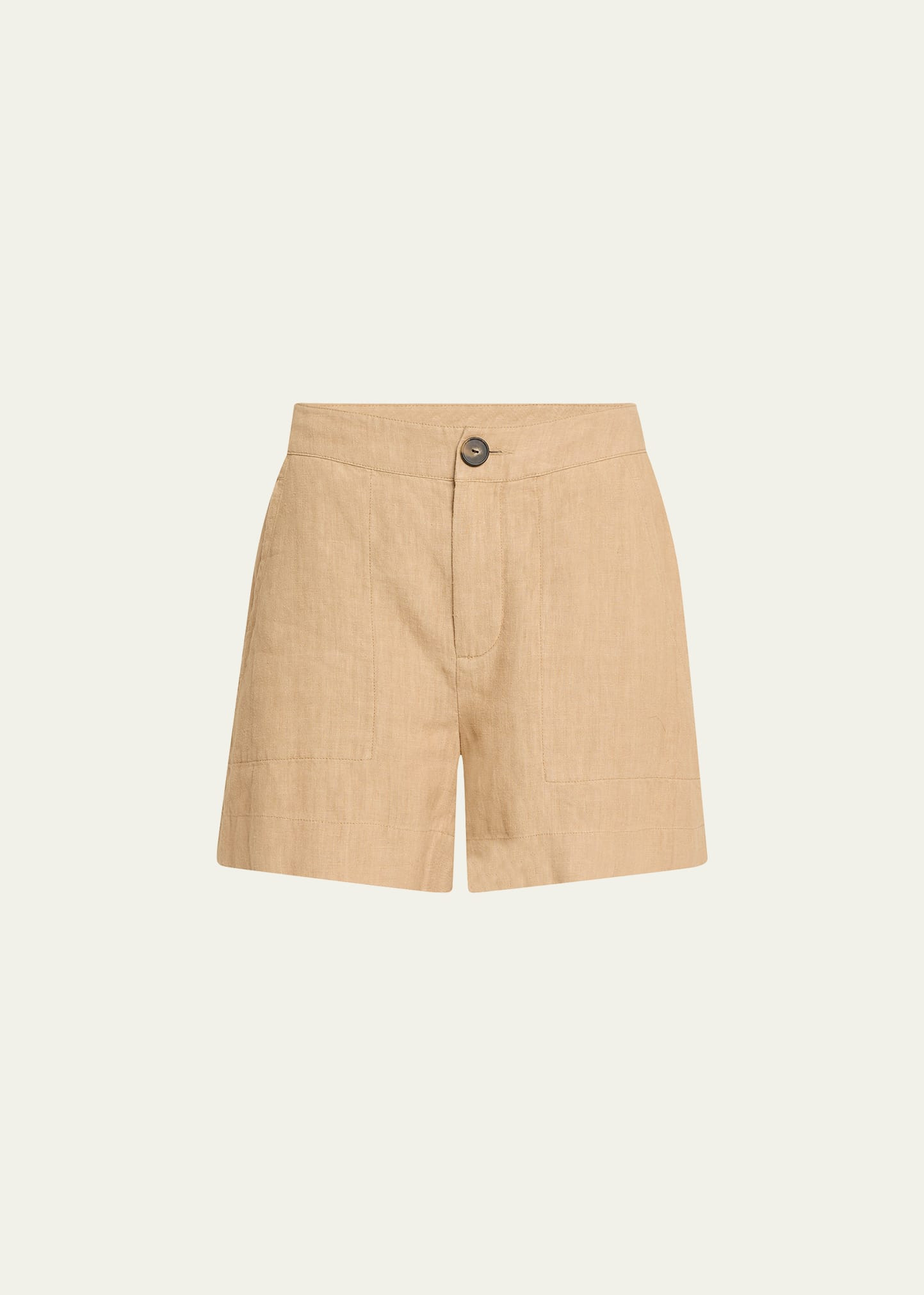 Vince Mid-Rise Hemp Shorts | Bergdorf Goodman