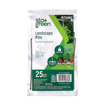 Sta-Green 25 -Pack 4-in Metal Landscape Fabric Pins | Lowe's