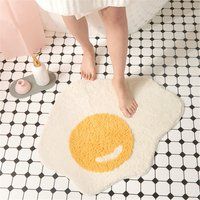 Creative Egg Bath Mat Bathroom Carpet Non Slip Entrance Floor Doormat Kitchen Absorption Rugs Tapete | Etsy (US)