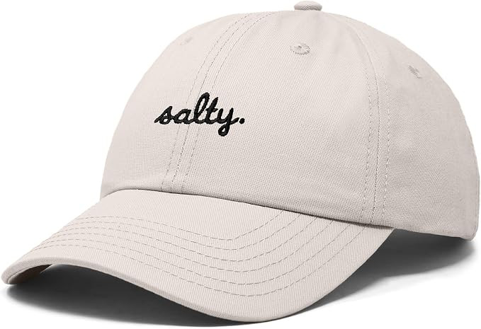 DALIX Salty Embroidered Cotton Beach Baseball Cap Adjustable Dad Hat Womens | Amazon (US)